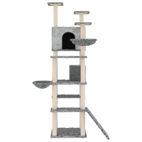 Maison Exclusive - Kattekradse med sisal i lys grå 191 cm Ljusgrått