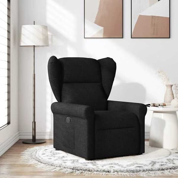 Maison Exclusive - Musta kangas nojatuoli