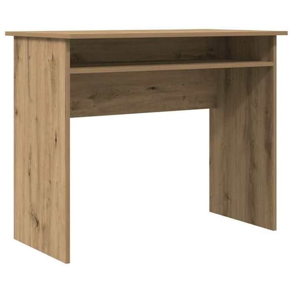 Maison Exclusive - Håndlavet egetræ skrivebord 90x50x74 cm ingeniørtræ