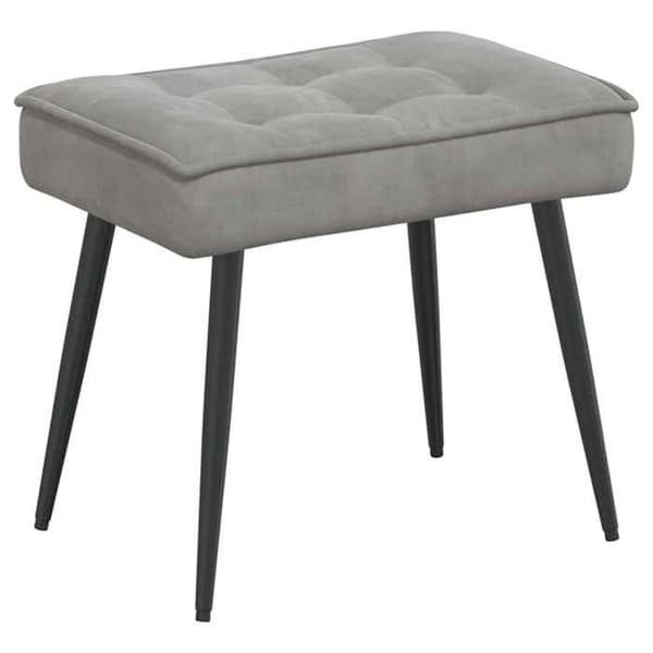 Maison Exclusive - Afslapningsstol med skammel Lys grå Velour