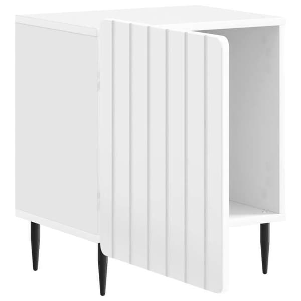 Maison Exclusive - Hvid glans natbord 43 x 34,5 x 52 cm
