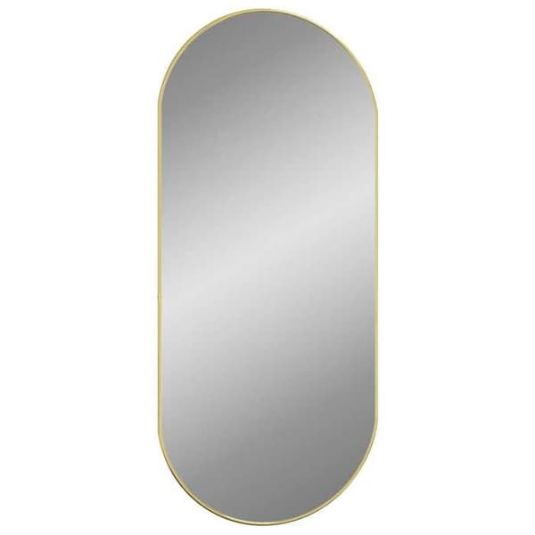 Maison Exclusive - Guldväggspegel 100x45 cm Oval