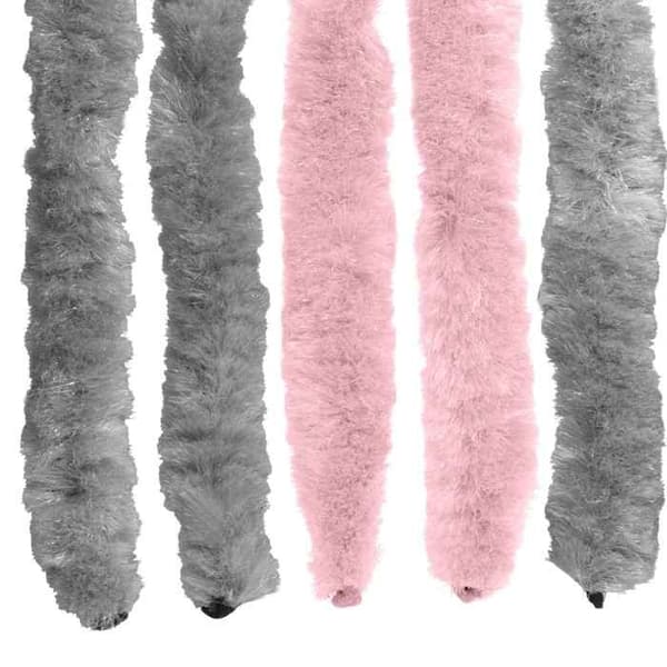 Maison Exclusive - Myggnät i grått silver och rosa