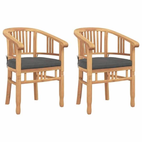 Maison Exclusive - Stol 2 st Brun Massivt teakträ brun