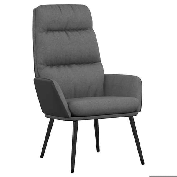 Maison Exclusive - Ljusgrå avslappningsstol i tyg