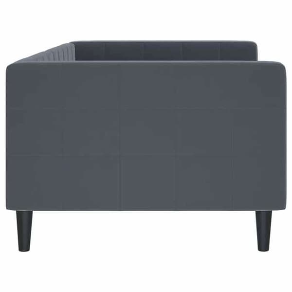 Maison Exclusive - Mörkgrå vilobädd 90x190 cm sammet Mörkgrå
