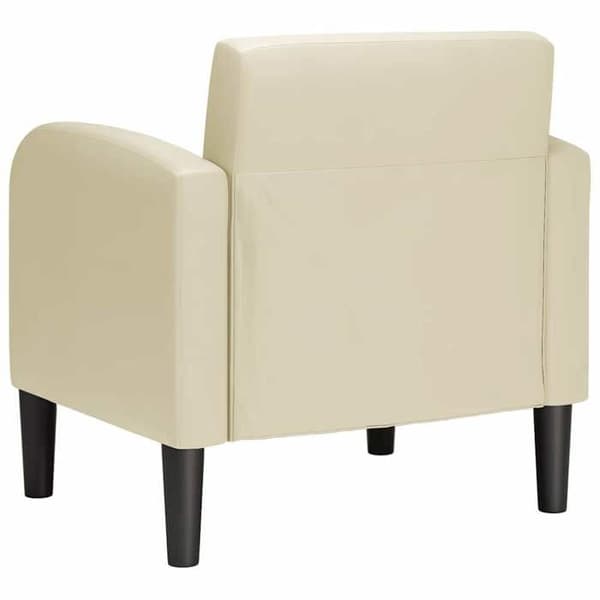 Stol - EKSKLUSIV HUS - Sofa stol 54 cm - Syntetisk læder - Armlæn - Creme Grädde