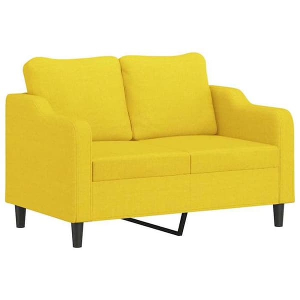 Maison Exclusive - Sæt af 3 sofaer med lysegule puder i stof