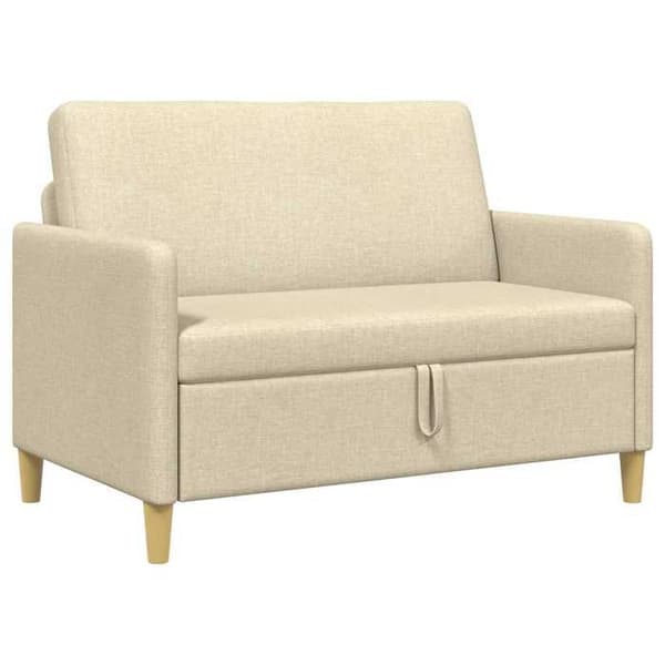Maison Exclusive - Soffa med förvaring Creme 122 x 78 x 87 cm Polyester