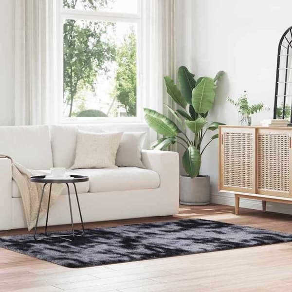 Shaggy tæppe - MAISON EXCLUSIVE - NAVARRA - mørkegrå - 130x200 cm - skridsikker mörkgrå