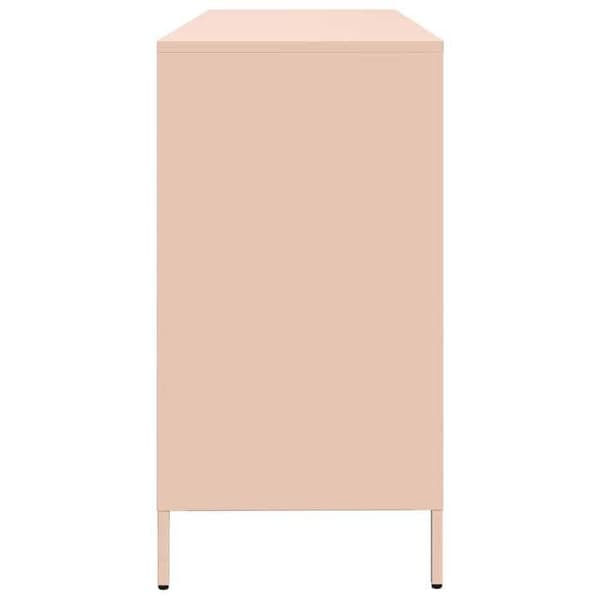 Maison Exclusive - Buffet rosa 135x39x73,5 cm koldvalset stål