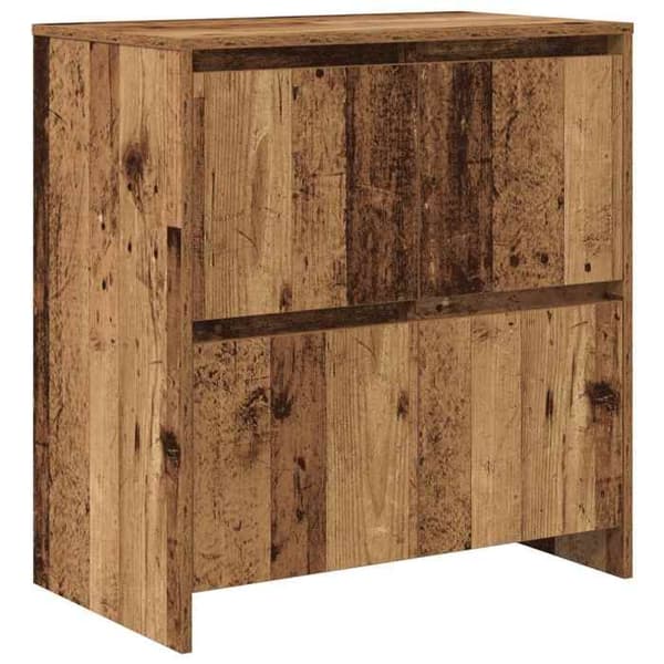 Maison Exclusive - Buffé 3 delar Antik trä 70 x 41 x 75 cm Ingenjörsträ