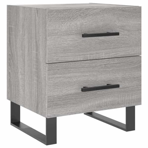 Maison Exclusive - Natborde 2 stk sonoma grå 40x35x47,5 cm Sonoma grå