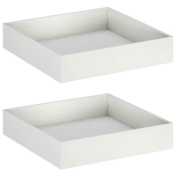 Maison Exclusive - Trädgårdskrukor 2 st Vit 80 x 80 x 20 cm