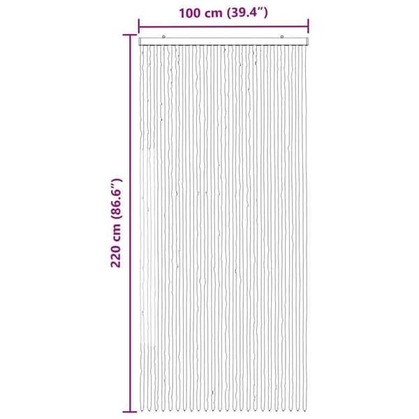 Maison Exclusive - Harmaa ja Beige hyönteisverho 100 x 220 cm