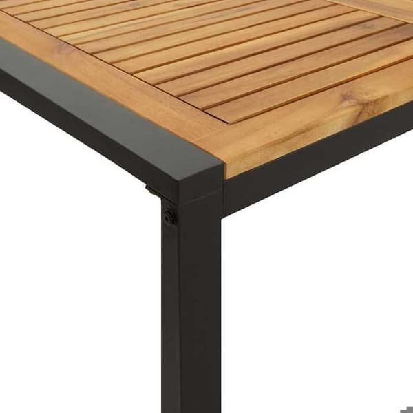 Maison Exclusive - Havebord med U-formede ben 140x80x75 cm akacietræ
