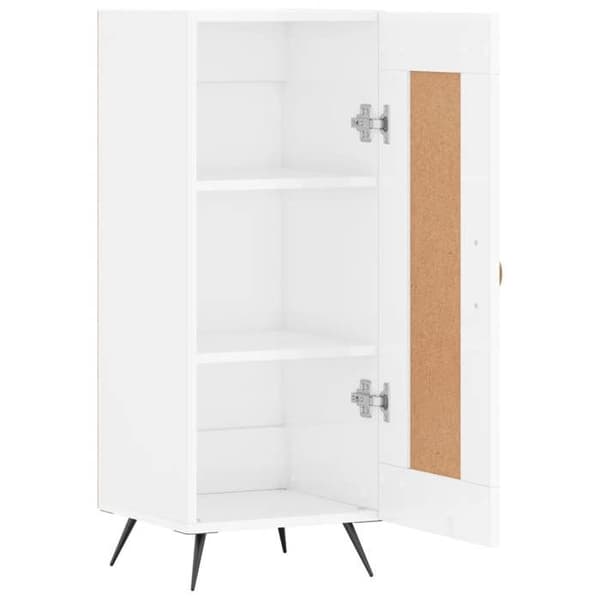 Maison Exclusive - Buffé Vit glänsande 34,5x34x90 cm Ingenjörsträ