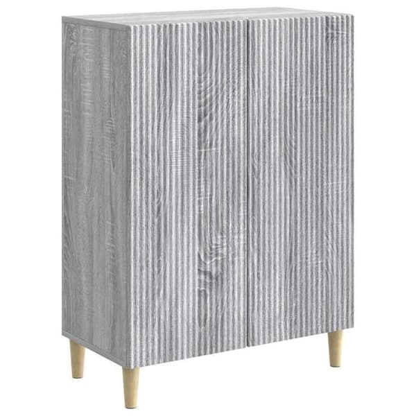 Maison Exclusive - Buffé Sonoma grå 66 x 34,5 x 90 cm Ingenjörsträ