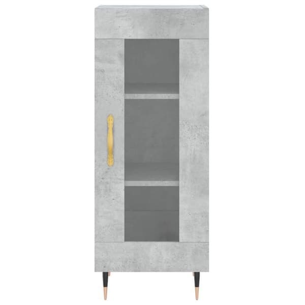 Maison Exclusive - Buffé Grå betong 34,5x34x90 cm Ingenjörsträ
