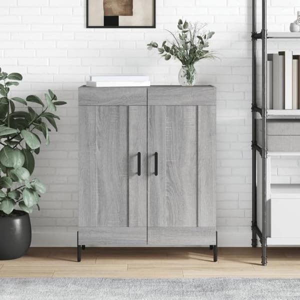Maison Exclusive - Buffet Sonoma grå 69,5x34x90 cm ingeniørtræ sonoma grå