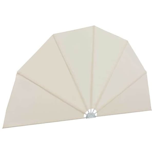 Maison Exclusive - Fällbart sidotak för terrass Creme 160 cm