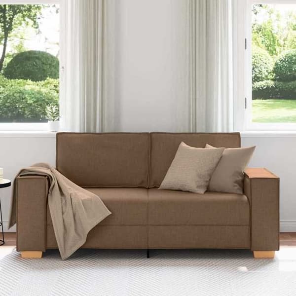 Maison Exclusive - Sofa 2 pladser Brun 180x78x84 cm Stof