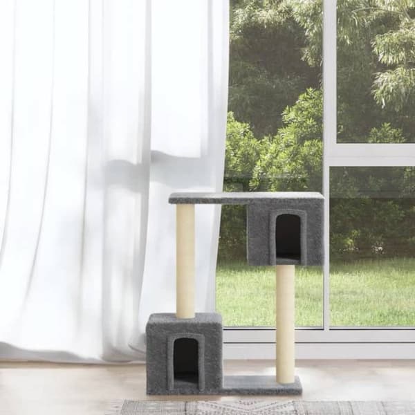 Maison Exclusive - Kattekradse med sisal i lys grå 60 cm ljusgrått