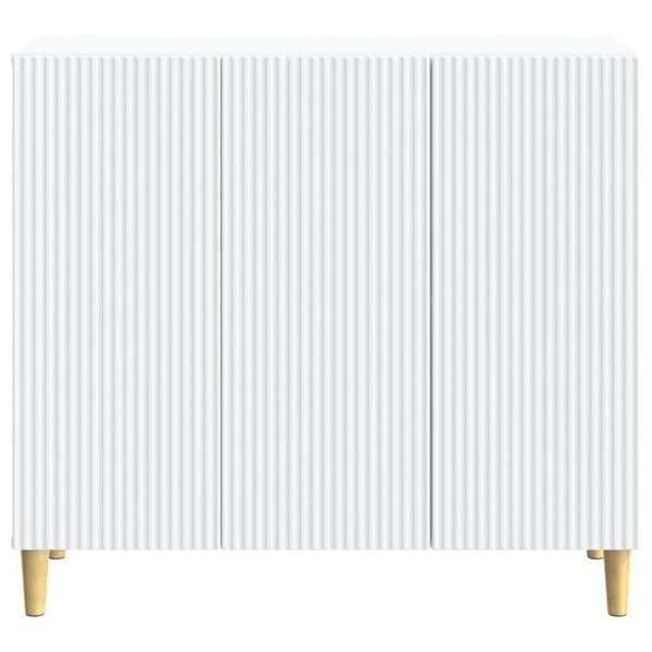 Maison Exclusive - Buffé Vit 89 x 34,5 x 80 cm Ingenjörsträ Vit