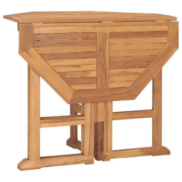 Ensemble bord och stolar - Exklusivt Hem - Massivt teakträ - Fällbar - 4 platser