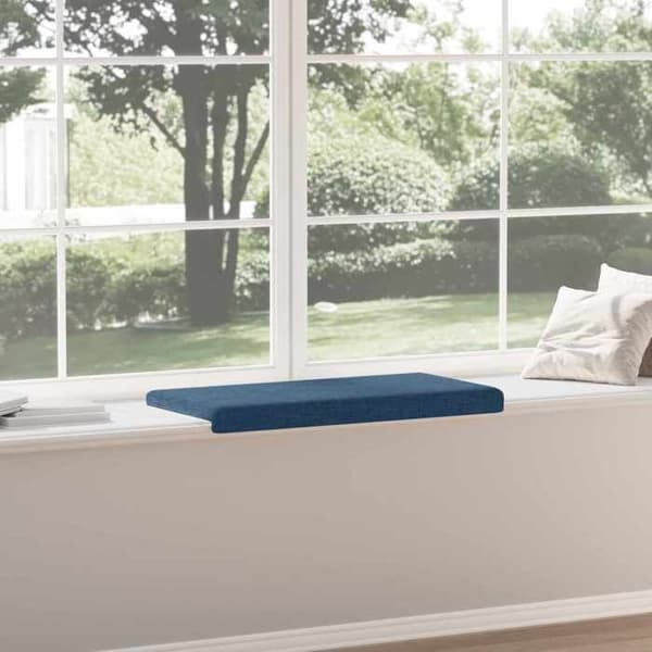 Maison Exclusive - Bänk Kudde Tyg Blå Djup 35 cm