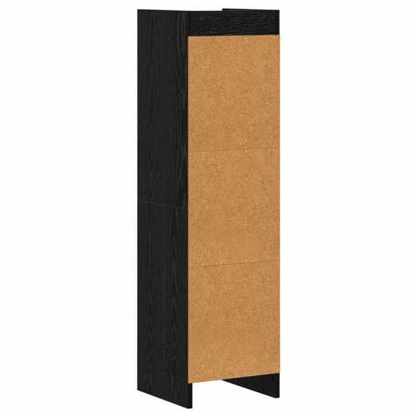 Maison Exclusive - Bibliotek Sort eg 30 x 30 x 111 cm Ingeniørtræ