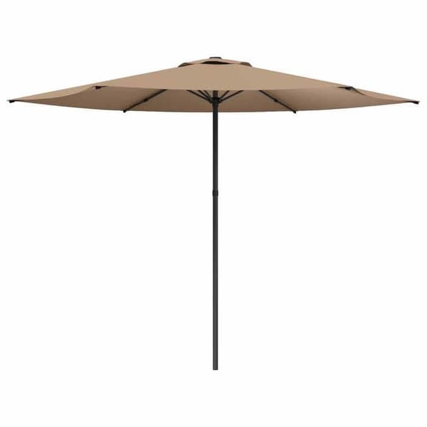 Maison Exclusive - Trädgårdsparasol 300 x 300 cm Polyester Rektangulär Taupe