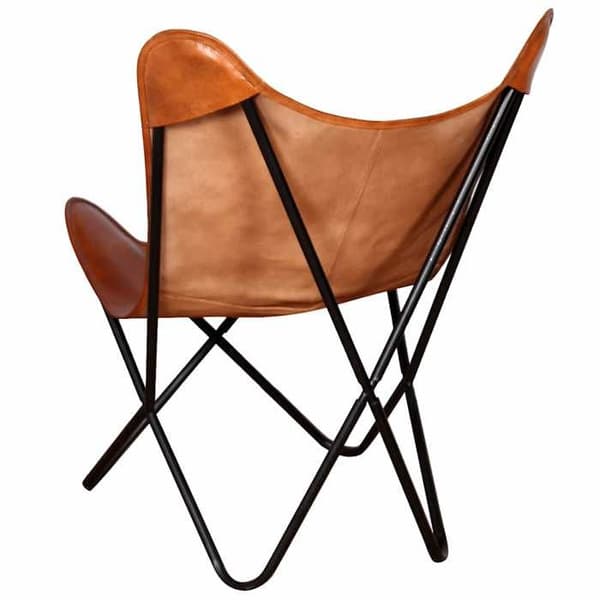 Maison Exclusive - Brun læder butterfly stol brun