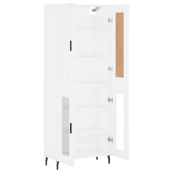 Maison Exclusive - Buffé hög Vit 69,5x34x180 cm Ingenjörsträ