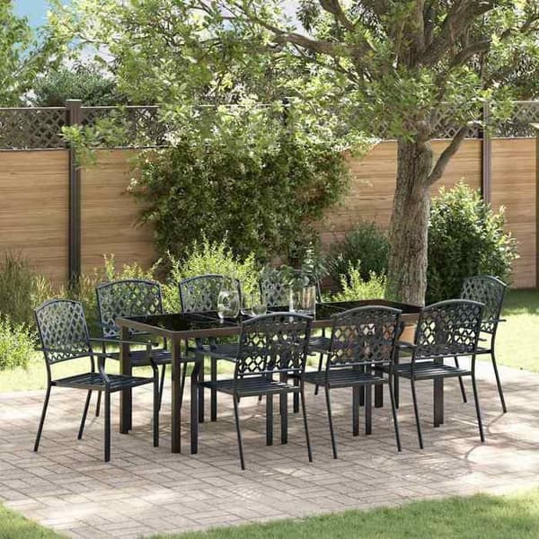 Maison Exclusive - 9 pc have møbel sæt i antracit antracit