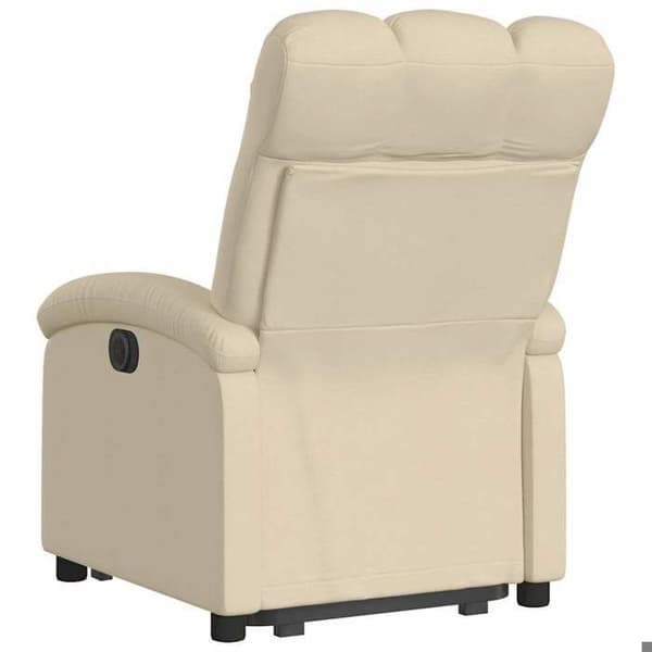 Maison Exclusive - Recliner Fåtölj Creme Tyg Grädde