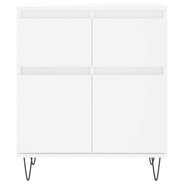 Maison Exclusive - Buffé Vit 60x35x70 cm Ingenjörsträ