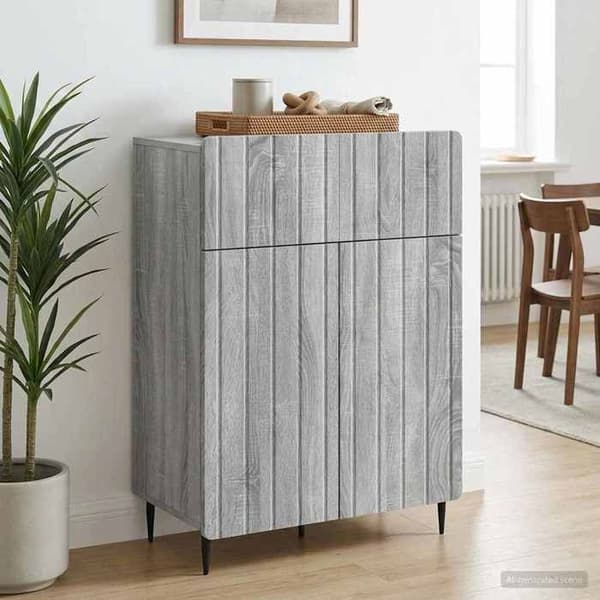 Maison Exclusive - Buffet Sonoma grå 66 x 34,5 x 92 cm Ingeniørtræ