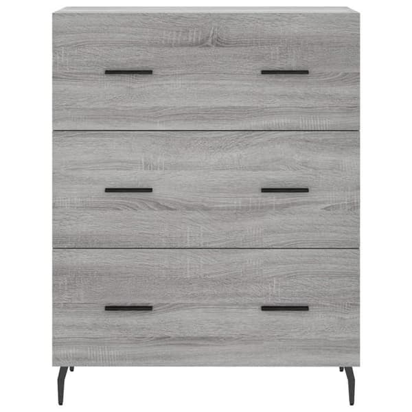 Maison Exclusive - Buffé Sonoma Grå 69,5x34x90 cm Ingenjörsträ Sonoma grå
