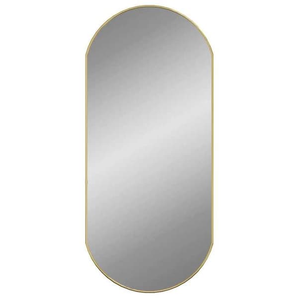 Maison Exclusive - Guldväggspegel 90x40 cm Oval gyllene