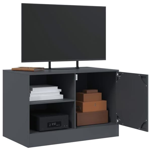 Maison Exclusive - TV-möbel antracit 67x39x44 cm stål