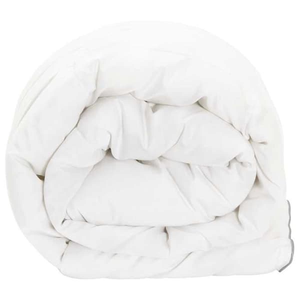 Sommarfilt - EXKLUSIVT HEM - 135 x 220 cm - 150 g/m² - 80% polyester/20% bambu - Vit Vit