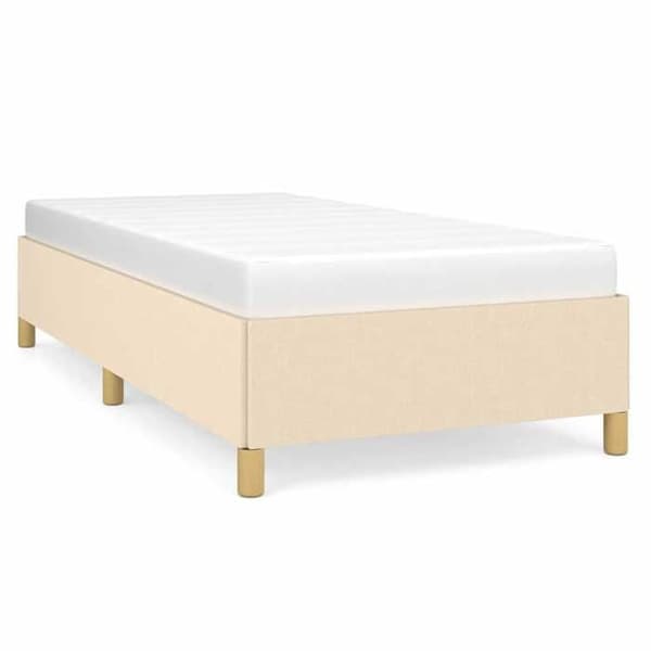 Maison Exclusive - Sengestel uden madras creme 100x200 cm stof