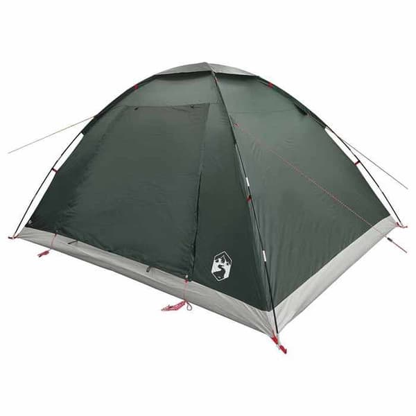 Maison Exclusive - Campingtelt til 6 personer Grøn army Polyester og Stål