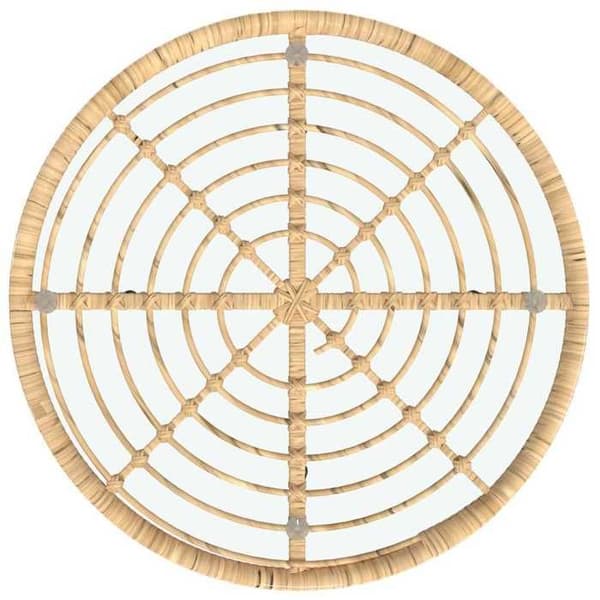 Maison Exclusive - Spisebord Ø80 cm Tempereret glas og stål