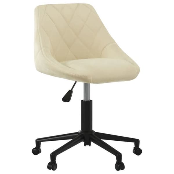 Maison Exclusive - Drejestol til spisestue Creme Velour