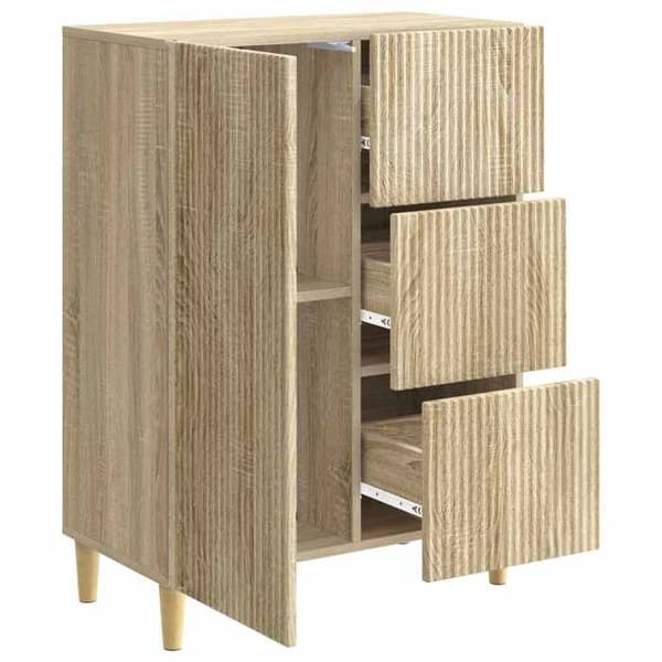 Maison Exclusive - Buffé Ek Sonoma 66 x 34,5 x 90 cm Ingenjörsträ