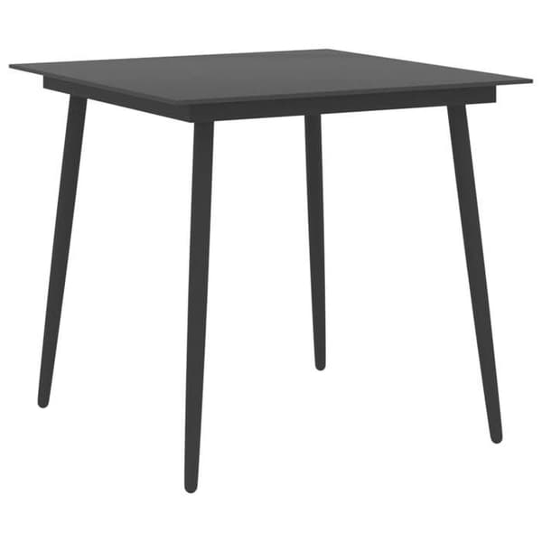 Maison Exclusive - Have spisebordssæt 3 dele sort Svart