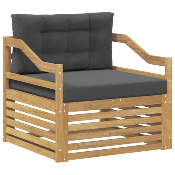 Maison Exclusive - Utomhussoffa Vit och antracit