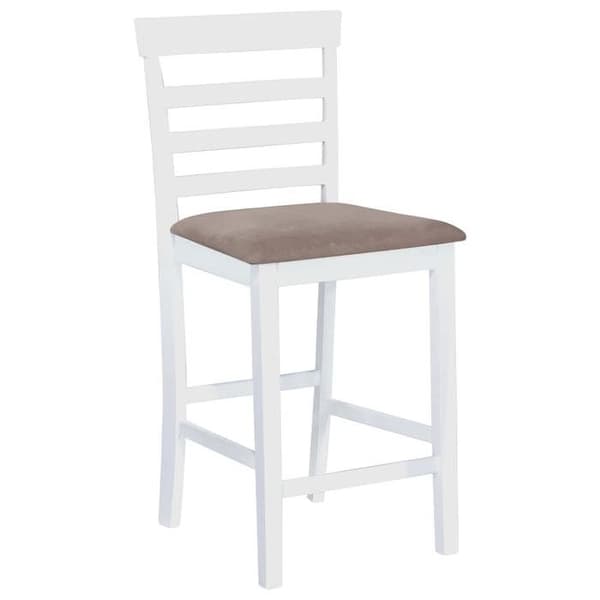 Maison Exclusive - Barstolar set om 2 vit tyg Vit